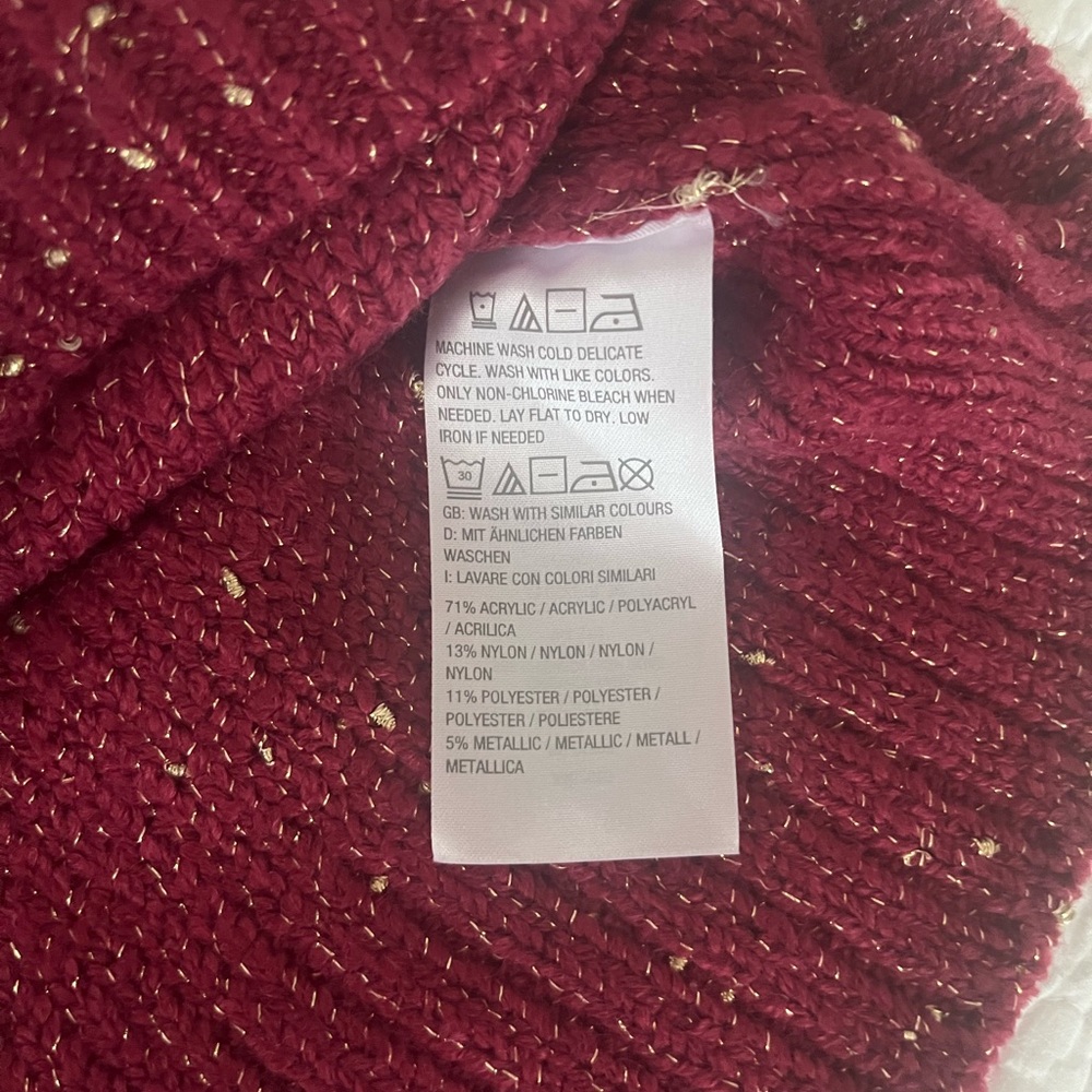 GIRL WITH CURVES NWOT Medium 
Lurex Metallic Sweater A462910 - Picture 7 of 7